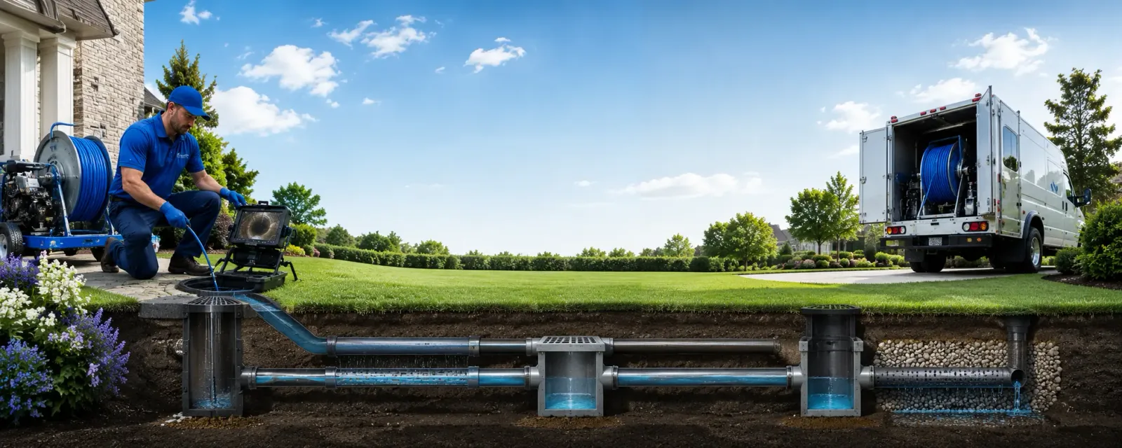 Outdoor drain cleaning information for Swink, OK